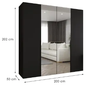 Obrazek Szafa Alicante II 200 czarny
