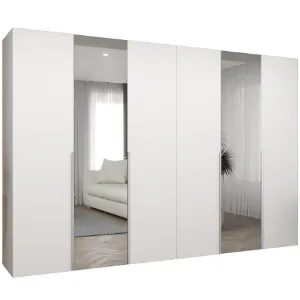 Szafa Alicante II 300 biały/srebrny