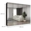 Obrazek Szafa Marbella III 250 czarny
