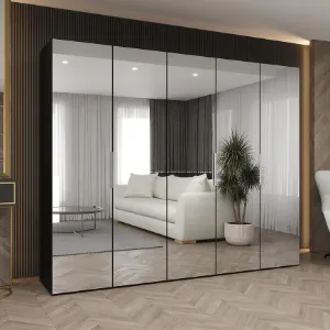Obrazek Szafa Marbella III 250 czarny/kaszmir