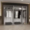Obrazek Szafa Marbella III 250 kaszmir/czarny