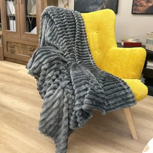 Obrazek Koc Laura 200x220 cm 11 ciemny szary