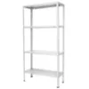 Obrazek Regał metalowy magazynowy 147x75x30 cm – 4 półki/40kg