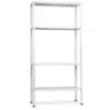 Obrazek Regał metalowy magazynowy 147x75x30 cm – 4 półki/40kg