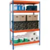 Obrazek Regał metalowy magazynowy 192x100x50 cm – 4 półki/300kg