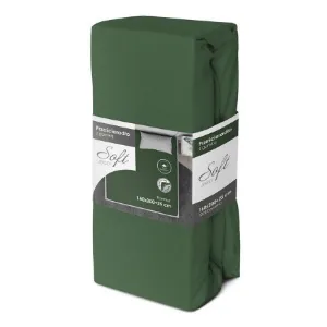 Obrazek Prześcieradło jersey z gumką 140x200 zielony