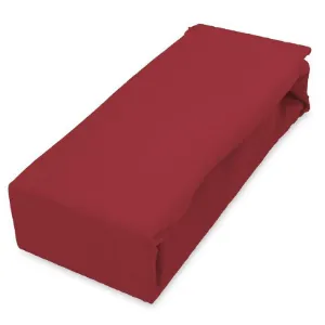 Prześcieradło jersey z gumką 180x200 czerwony