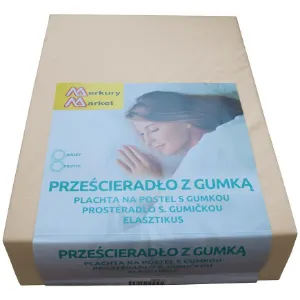 Obrazek Prześcieradło jersey 160x200 kol. 4011 beżowy