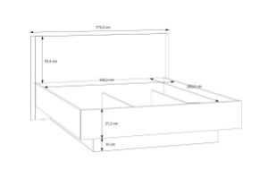 Obrazek Łóżko Cherino 160x200 z podnoszonym wkładem