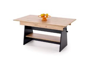 Ławostół Vero rozkładany dąb artisan/czarny