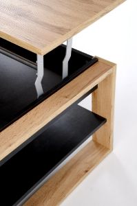 Obrazek Ława Sileo z podnoszonym blatem dąb artisan/czarny