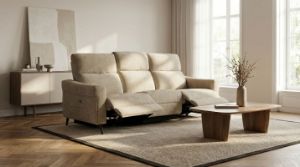 Obrazek Sofa Imperial 3 z funkcją relaks beżowa