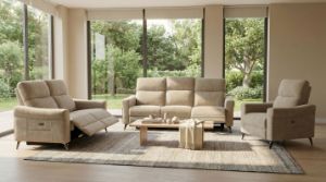 Obrazek Sofa Imperial 2 z funkcją relaks beżowa
