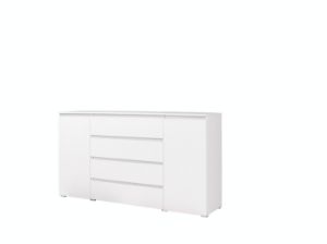 Obrazek Komoda Cosmo C06 4 szuflady 2 drzwi biały