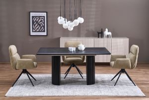 Obrazek Stół rozkładany Vanta 160-250x90x78 cm dąb naturalny/czarny