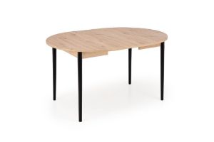 Obrazek Stół rozkładany Low 102-142x102x75 cm dąb artisan/ czarny