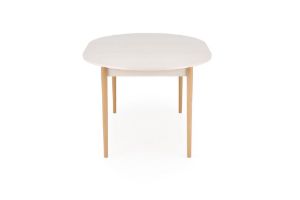 Obrazek Stół rozkładany Low 102-142x102x75 cm kaszmir/naturalny