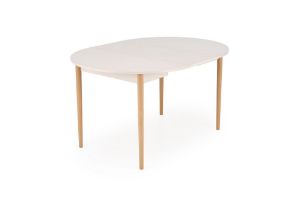 Obrazek Stół rozkładany Low 102-142x102x75 cm kaszmir/naturalny