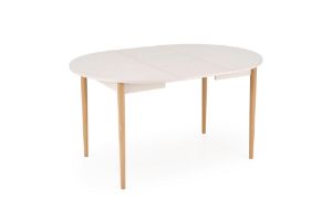 Obrazek Stół rozkładany Low 102-142x102x75 cm kaszmir/naturalny