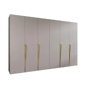 Szafa Piano 1-300 (2x150) kaszmir/złoty