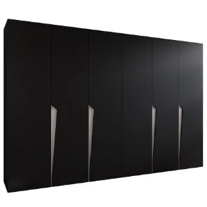 Szafa Piano 1-300 (2x150) czarny/kaszmir