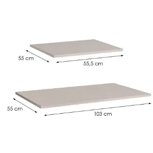 Obrazek Półki do szafy Marbella/Alicante 250 kaszmir (komplet 3 szt)