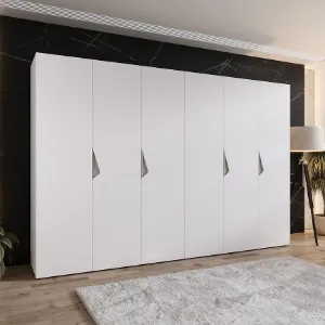 Obrazek Szafa Sandi 1-300 (2x150) biały/kaszmir