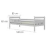 Obrazek Łóżko Dawid standard + barierka 80x160 biały