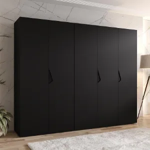 Obrazek Szafa Sandi 1-250 czarny/czarny