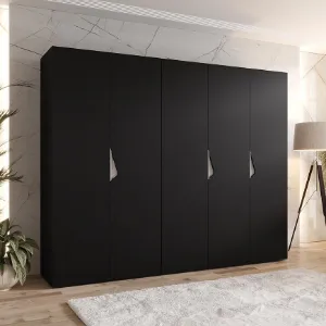 Obrazek Szafa Sandi 1-250 czarny/kaszmir