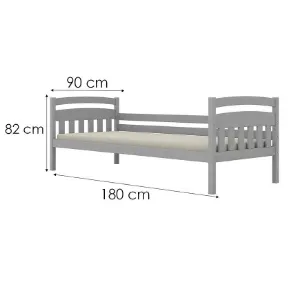 Obrazek Łóżko Tosia standard 90x180 szary