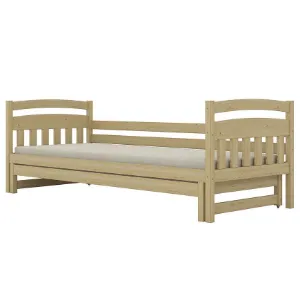 Obrazek Łóżko Tosia dodatkowe spanie 90x200 naturalne, lakierowane