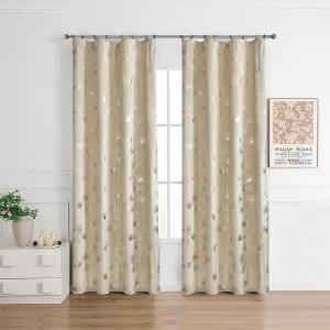 Zasłona na taśmie GINKO RQ-015/210GSM 140x250 beżowy