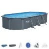 Obrazek Basen stalowy owalny Hydrium 7,3x3,6x1,3 m deska 561CW