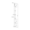 Obrazek Słupek 1058mm 5 x fi12 posadzkowy schodowy 42,4mm