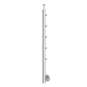Obrazek Słupek 1133mm 5 x fi12 boczny wew. balkon 42,4mm
