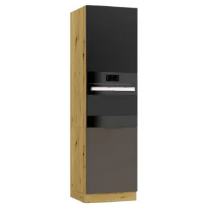 Obrazek Szafka Kuchenna Cosmo Isabel D60 Pk/2133 P/L Mocca Grey/Dąb Artisan