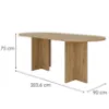 Obrazek Stół Loen 204x90 Dąb Artisan