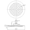 Obrazek Deszczownica Round Slim 20 cm