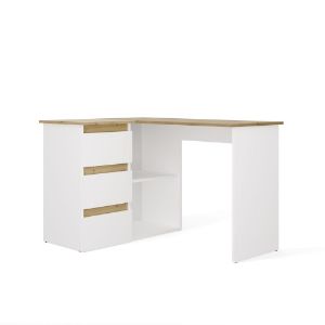 Obrazek Biurko Nice lewe biały/artisan