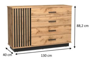 Obrazek Komoda z szufladami Sole LA33