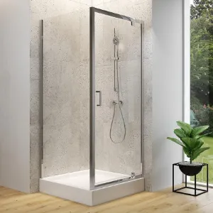 Obrazek Kabina kwadratowa Brasco Pivot 90x90x190 chrom S168-010