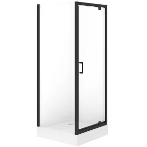 Obrazek Kabina kwadratowa Brasco Pivot 80x80x190 black S168-011