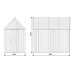 Obrazek Domek ogrodowy Swedish Barn 1629 szary V4