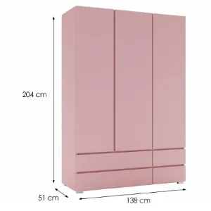 Obrazek Szafa 3d Cosmo C17 Różowy