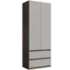 Obrazek Szafa Madison 2D2SZ 22 szary/orzech elegant
