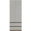 Obrazek Szafa Madison 2D2SZ 22 szary/orzech elegant
