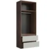 Obrazek Szafa Madison 2D2SZ 22 szary/orzech elegant