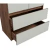 Obrazek Szafa Madison 2D2SZ 22 szary/orzech elegant