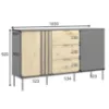 Obrazek Komoda 2D3SZ RiminI 03 czarny/artisan